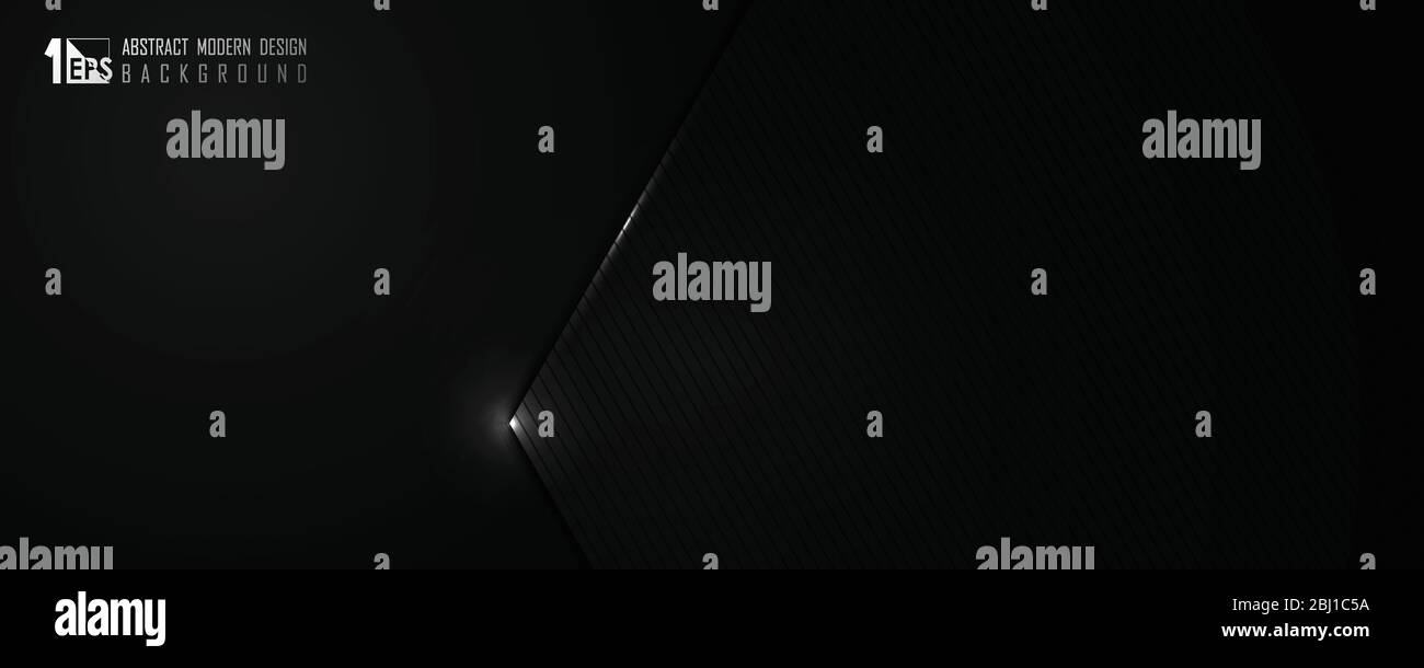 Abstrakt breiten Verlauf schwarz Vorlage Design der Technologie Abdeckung Hintergrund. Dekorieren für Poster, Anzeige, Artwork, Template-Design. Illustration Vektor ep Stock Vektor