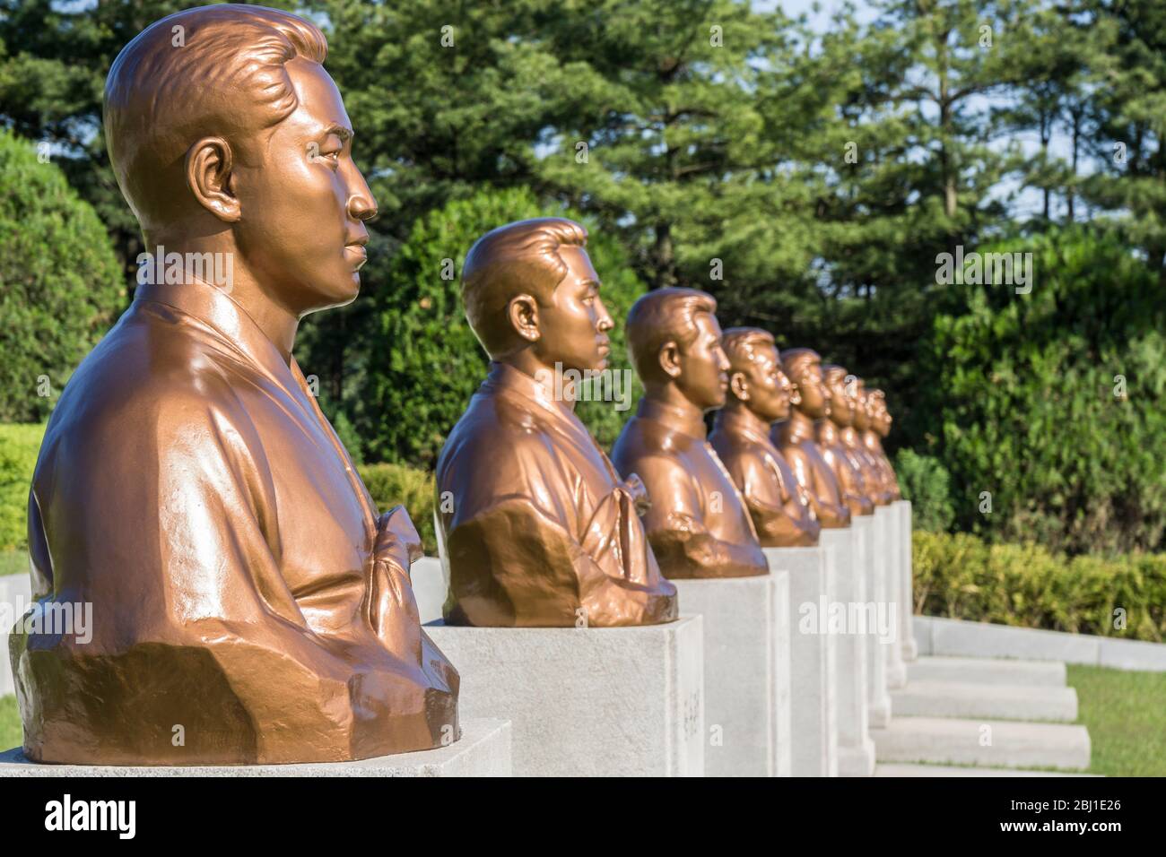 Friedhof Der Revolutionären Märtyrer, Pjöngjang, Nordkorea Stockfoto