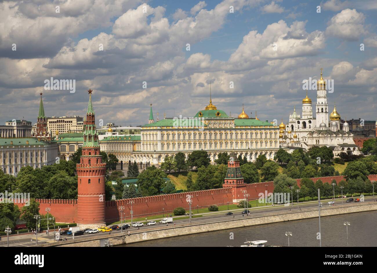 Blick auf den Kreml in Moskau. Russland Stockfoto