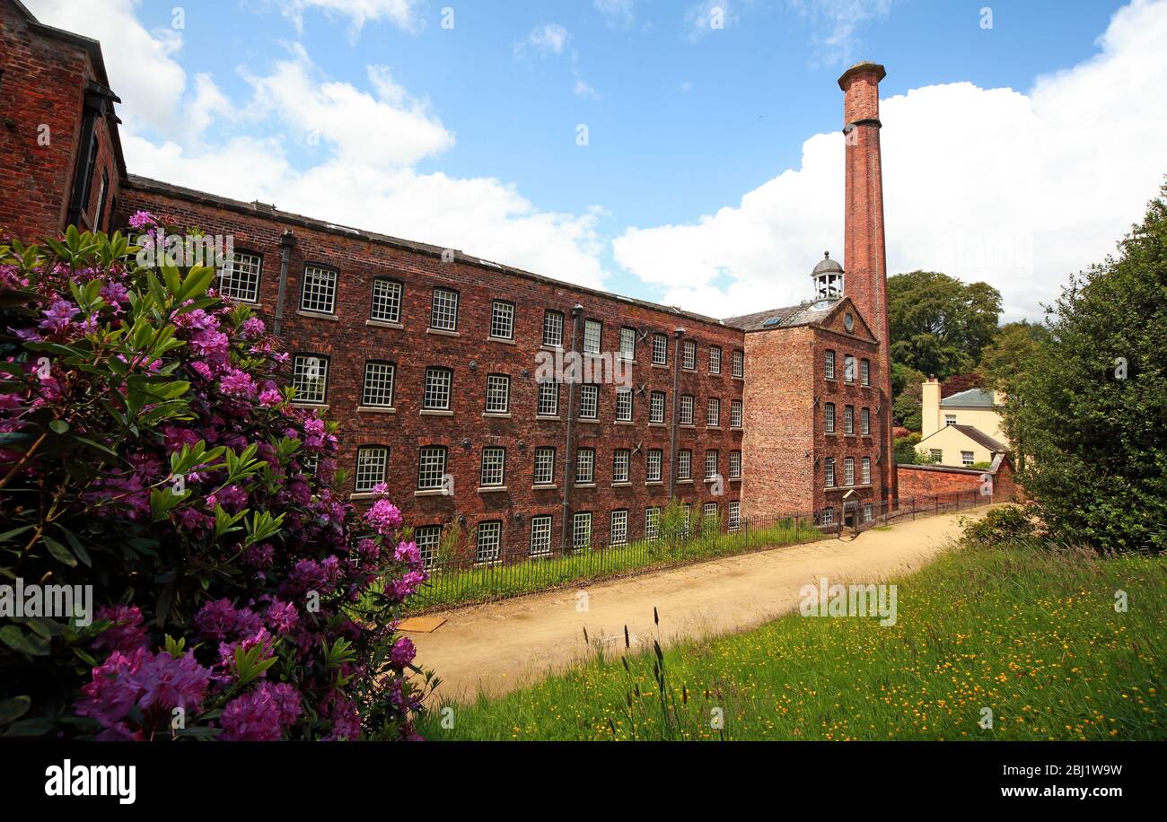 Styal Cotton Mill, Greg Family, Quarry Bank, Cheshire, England, Großbritannien Stockfoto