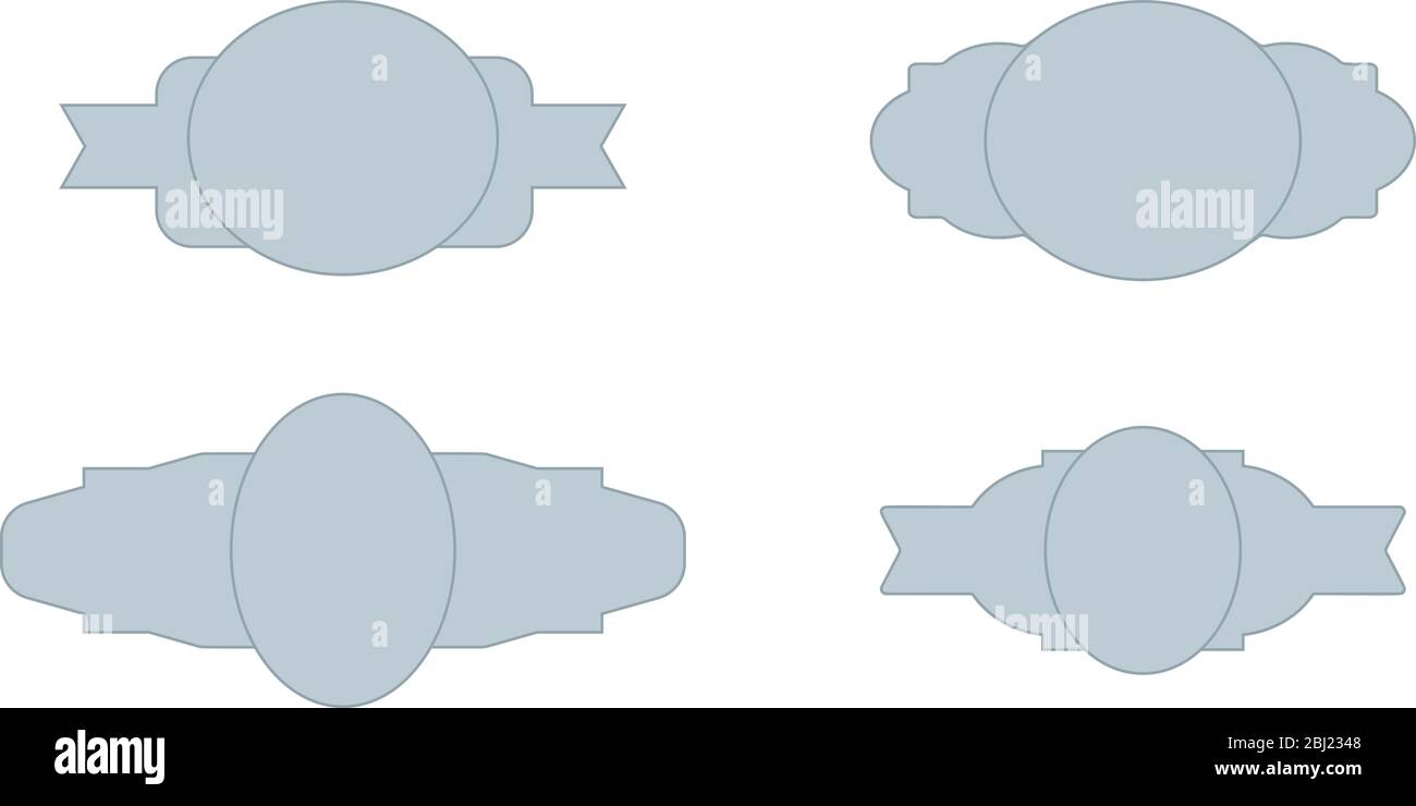 Vintage Rahmen Set mit Platz für Text oder Fotos. Dekorative Bordüre, luxuriöse Grußkarten, Vektorgrafik Stock Vektor