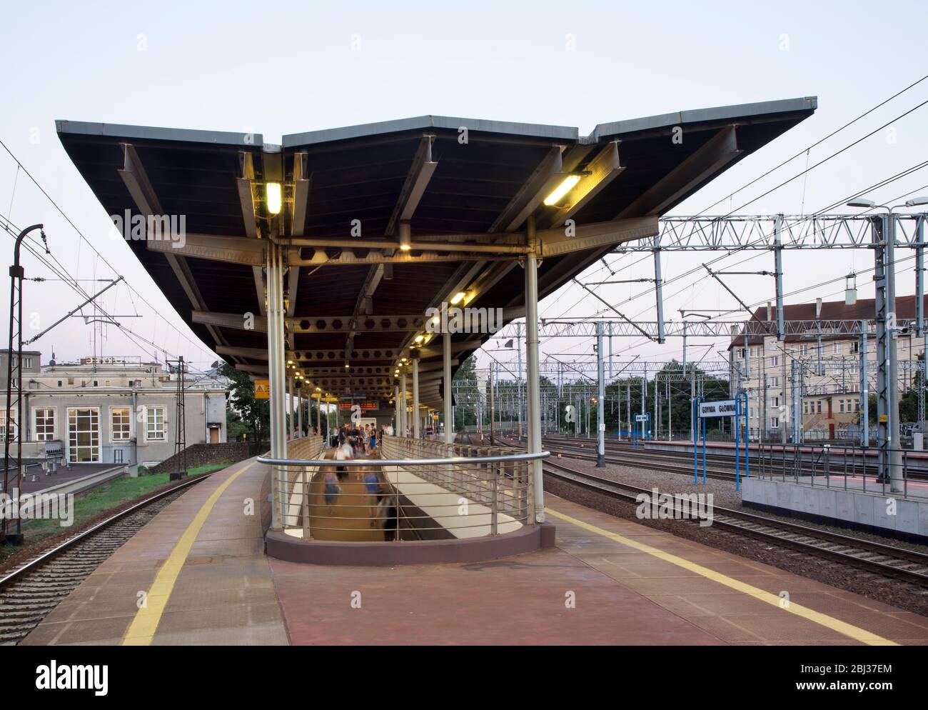 Bahnhof Gdynia Glowna - Hauptbahnhof in Gdynia. Polen Stockfoto