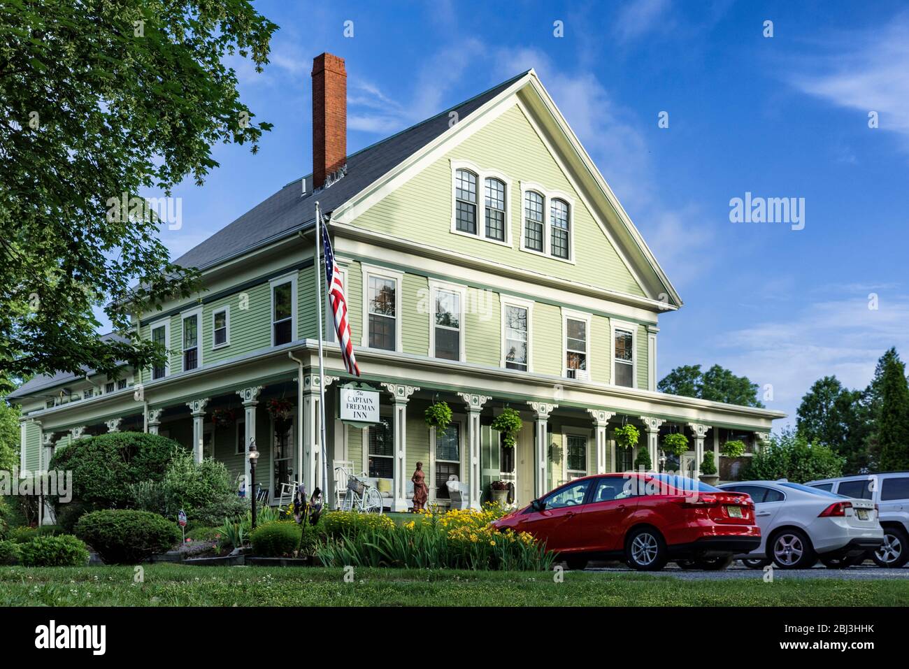 Captain Freeman Inn in Brewster am Cape Cod in Massachusetts. Stockfoto