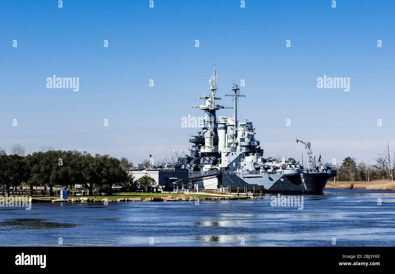 Museum Schlachtschiff USS North Carolina. Stockfoto