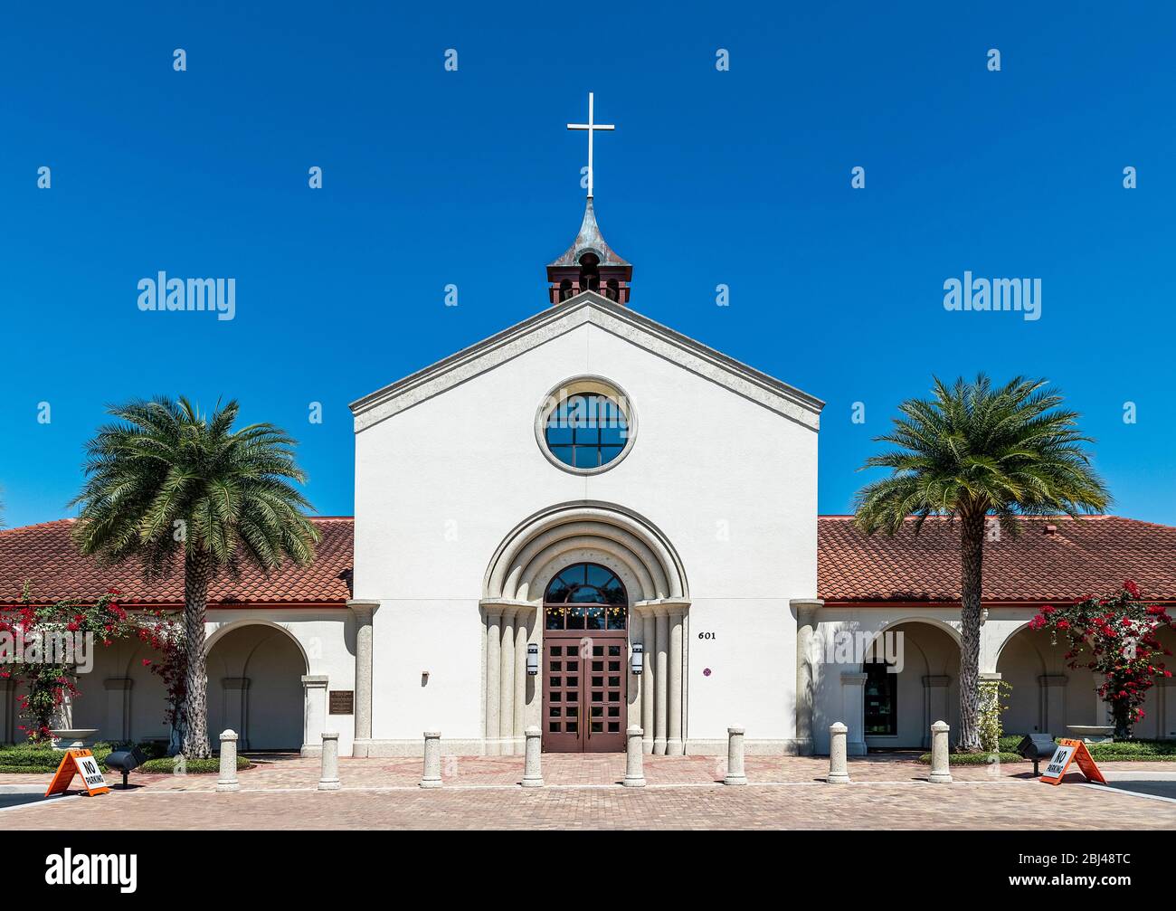 St William Katholische Kirche in Neapel in Florida. Stockfoto