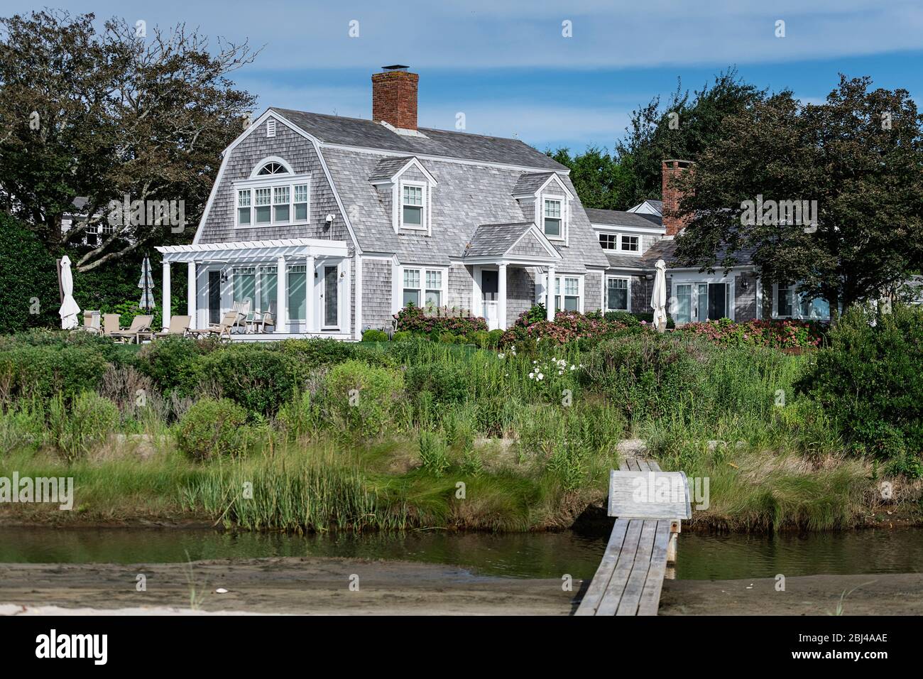 Charmantes Strandhaus im Cape Cod Stil in Chatham in Cape Cod. Stockfoto