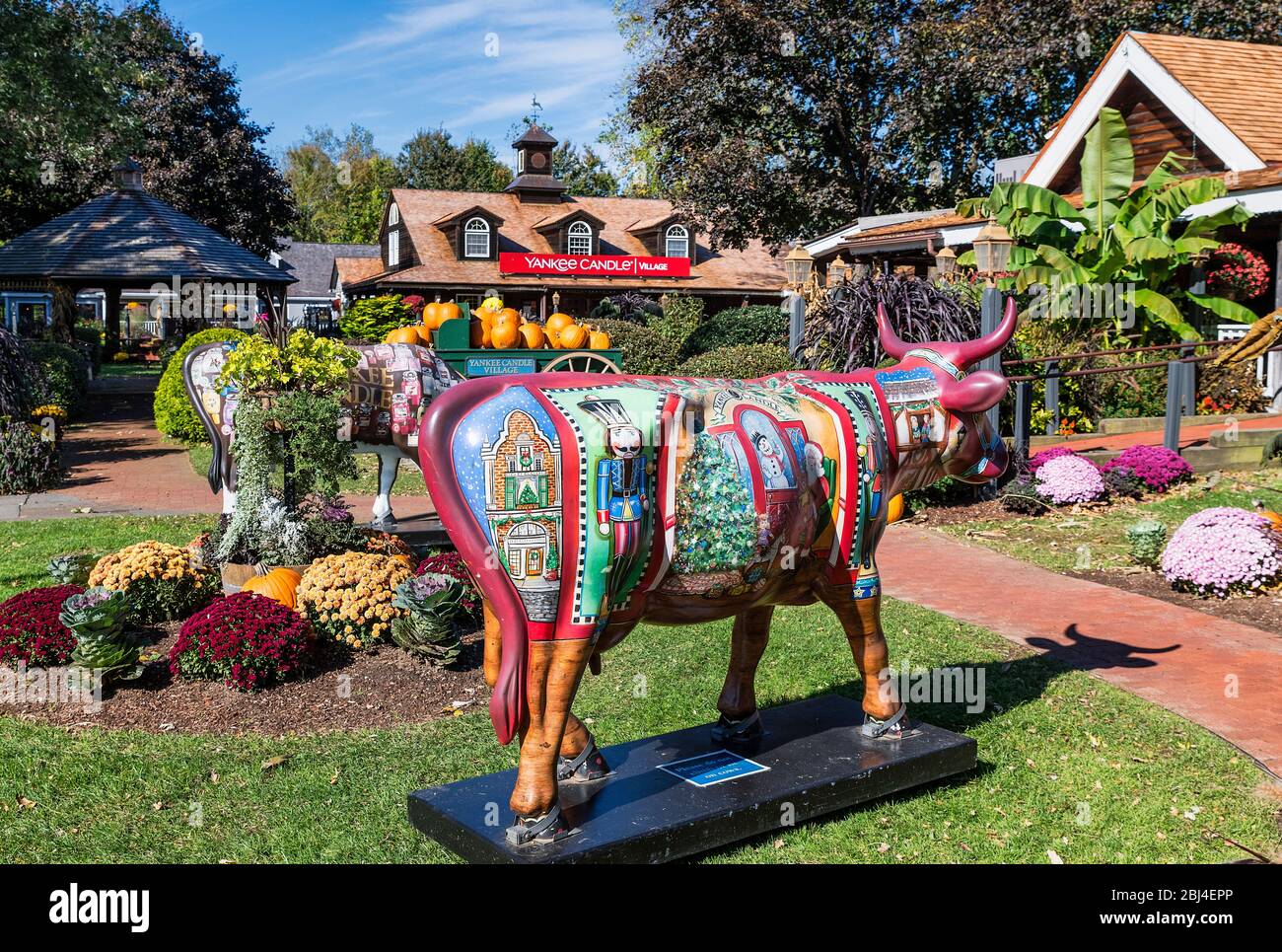 Flagship-Store der Yankee Candle Company in South Deerfield in Massachusetts. Stockfoto