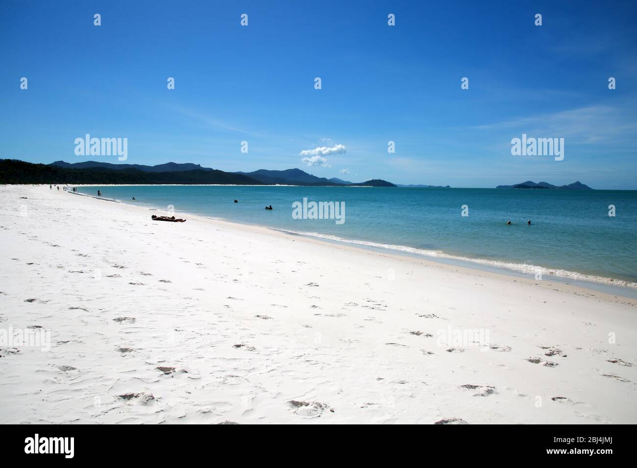 Whitehaven Beach, Whitsunday Islands, Hamilton Island, Queensland, Australien. Stockfoto