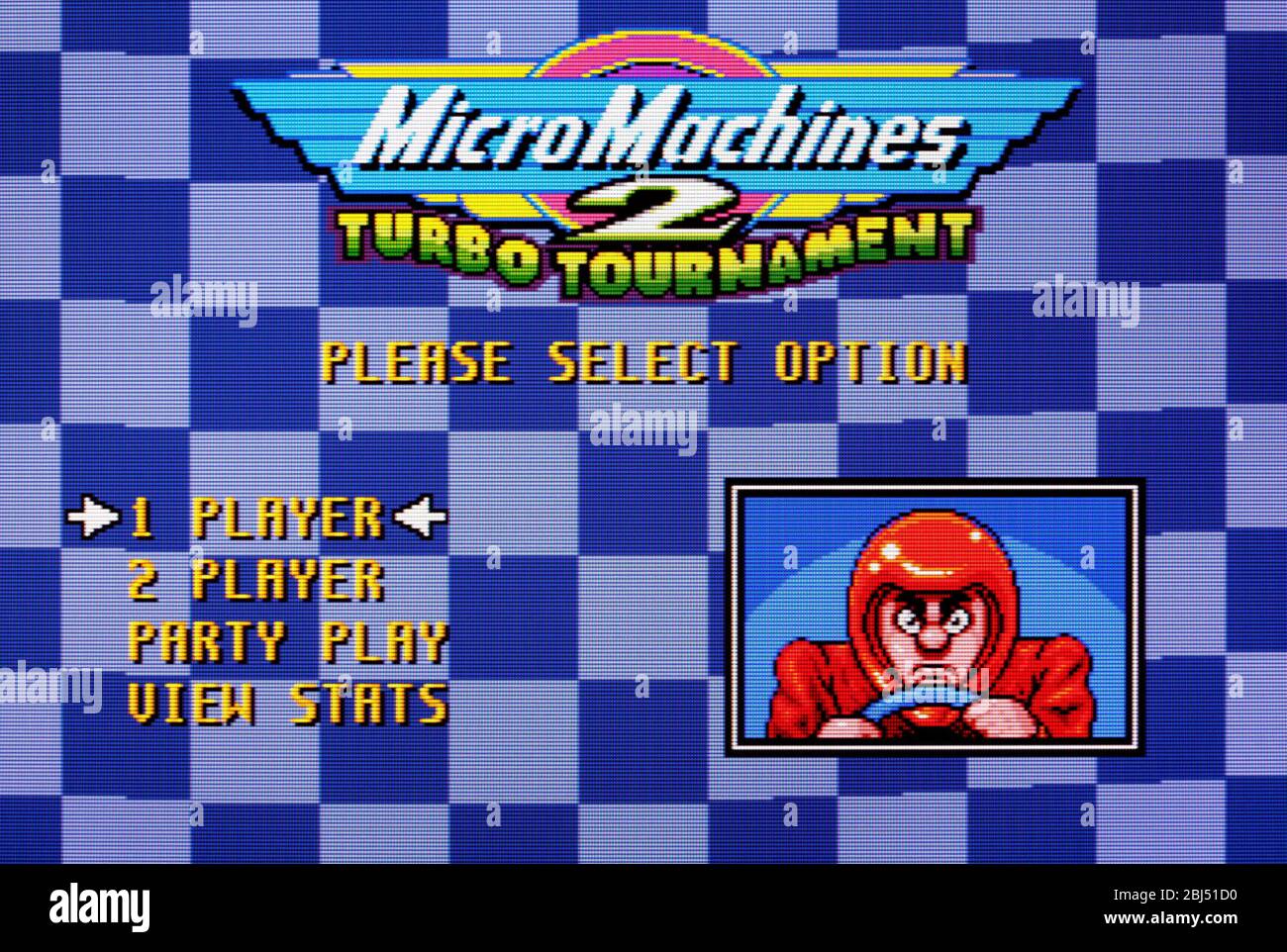 Micro Machines 2 Turbo Tournament - Sega Genesis Mega Drive - nur redaktionelle Verwendung Stockfoto