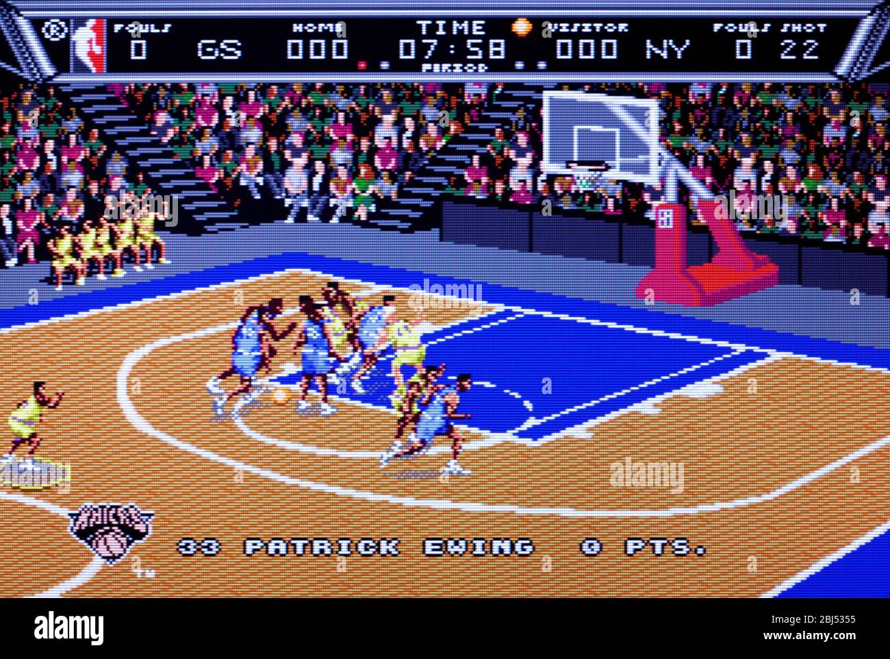 NBA Action - Sega Genesis Mega Drive - nur zur redaktionellen Verwendung Stockfoto