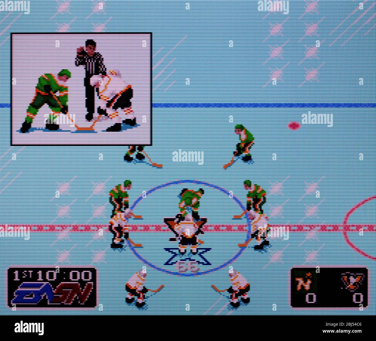 NHL Hockey - Sega Genesis Mega Drive - nur redaktionelle Verwendung Stockfoto