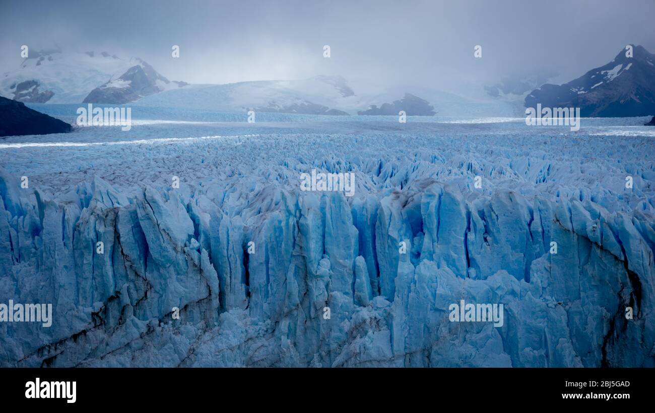 Der Perito-Moreno-Gletscher, El Calafate, Argentinien Stockfoto