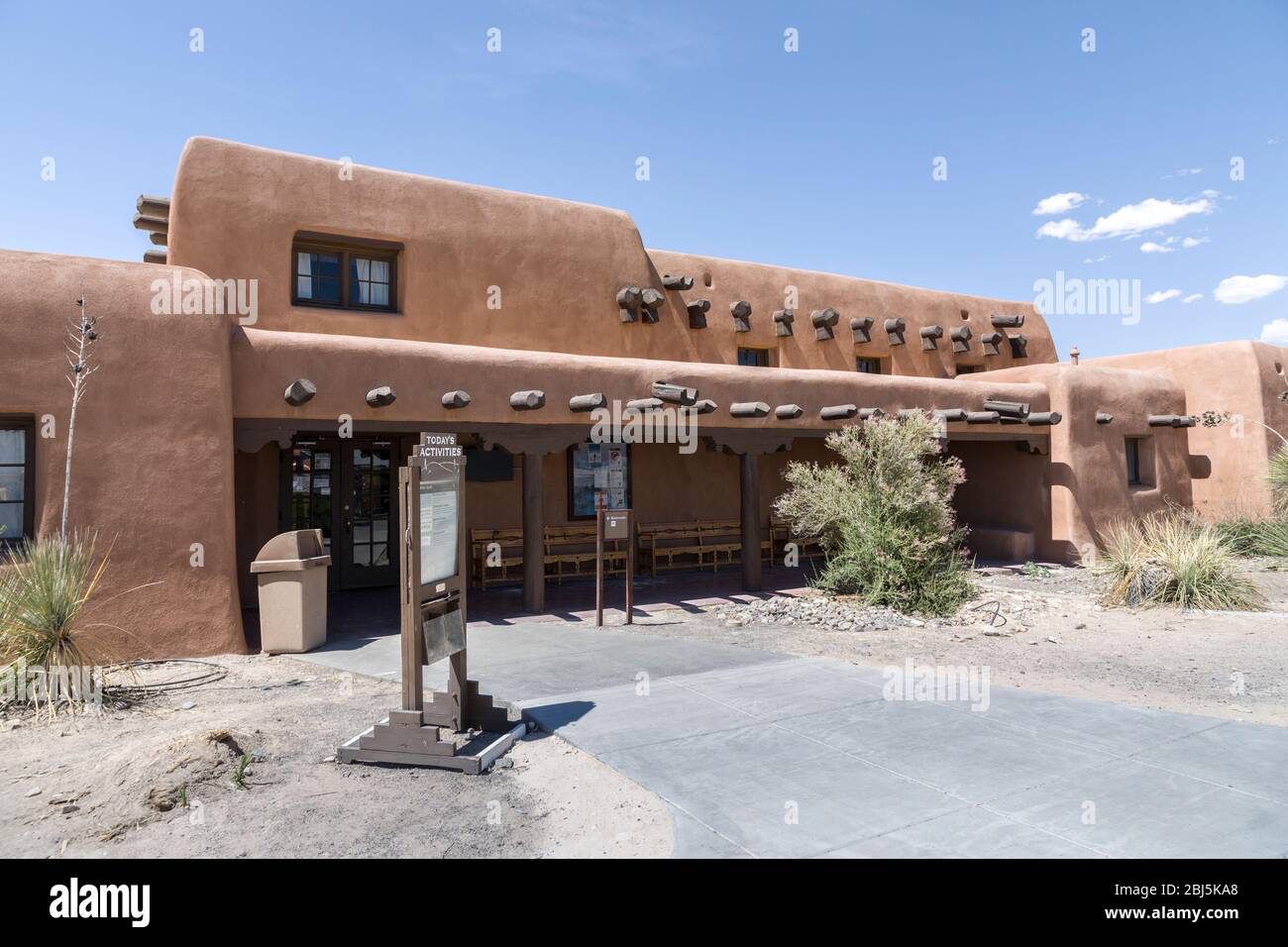 Eingangsstation zum White Sands, New Mexico, USA Stockfoto