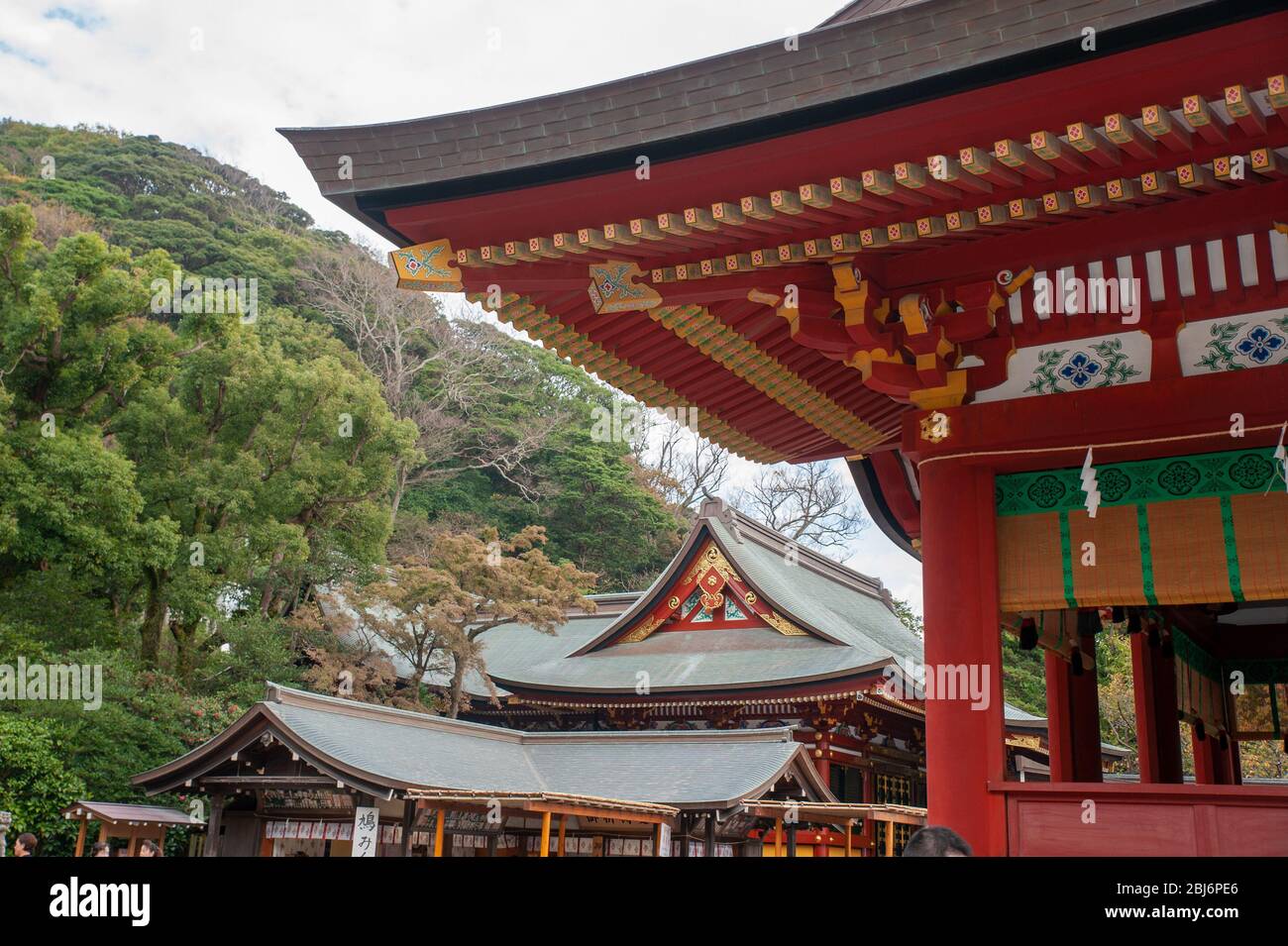 Tsurugaoka Hachimangū Tempel in Kamakura, Japan Stockfoto