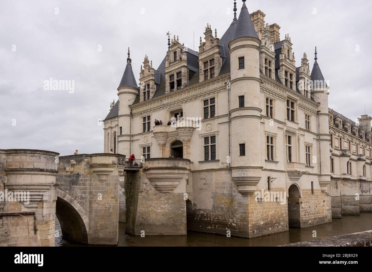 Chenonceaux, Frankreich - Mai 2013: Das Schloss Chenonceau Stockfoto