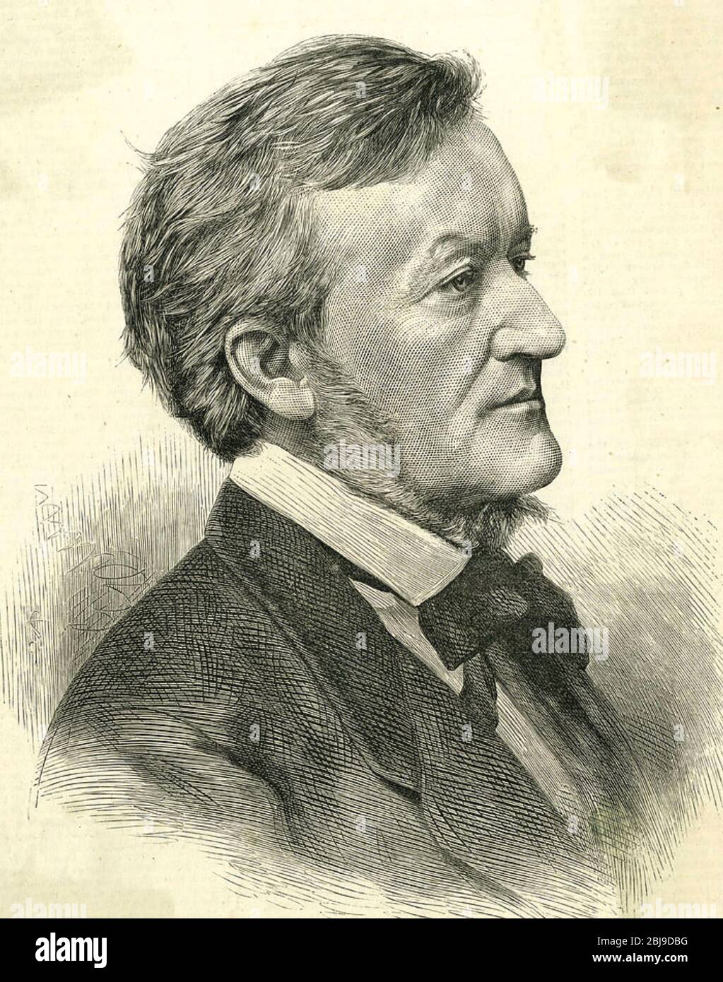 RICHARD WAGNER (1813-1883) deutscher Komponist Stockfoto