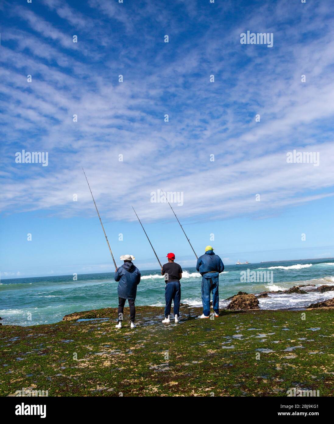 Fischer in Südafrika Stockfoto