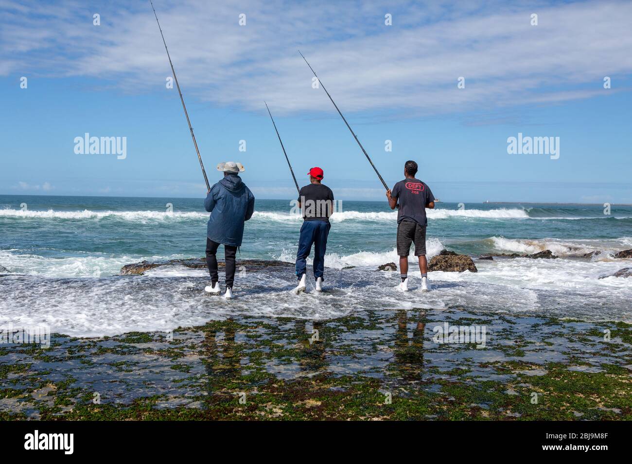 Fischer in Südafrika Stockfoto