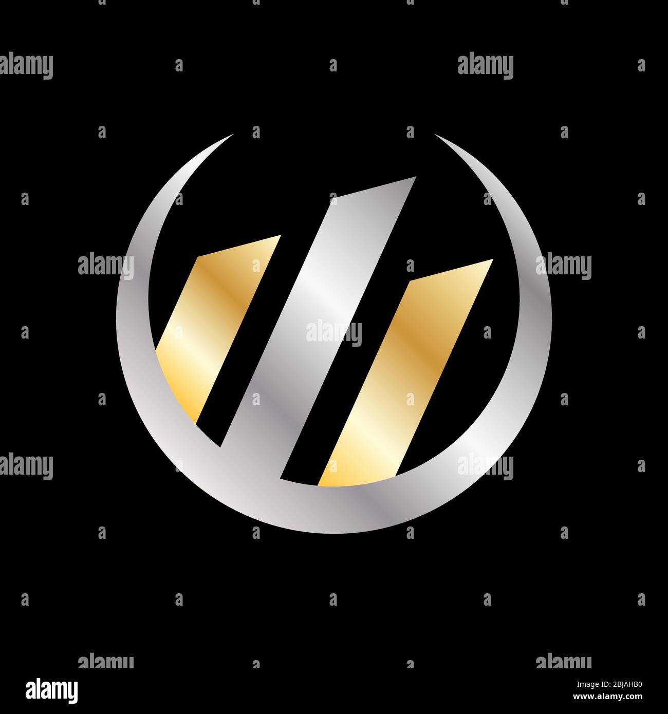 Business Consulting Logo Vorlage. Wachstum Grafik Vektor-Design. Sehen Sie sich das Logo an. EPS 10. Stock Vektor