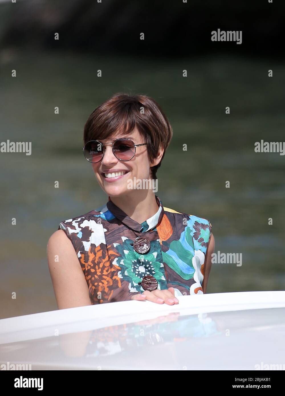 VENEDIG, ITALIEN - SEPTEMBER 03: Micaela Ramazzotti wird während der 74 gesehen. Filmfestival Venedig am 3. September 2017 in Venedig, Italien Stockfoto