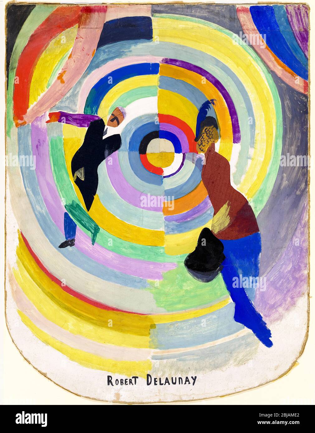 Robert Delaunay, abstrakte Malerei, Politisches Drama, 1914 Stockfoto
