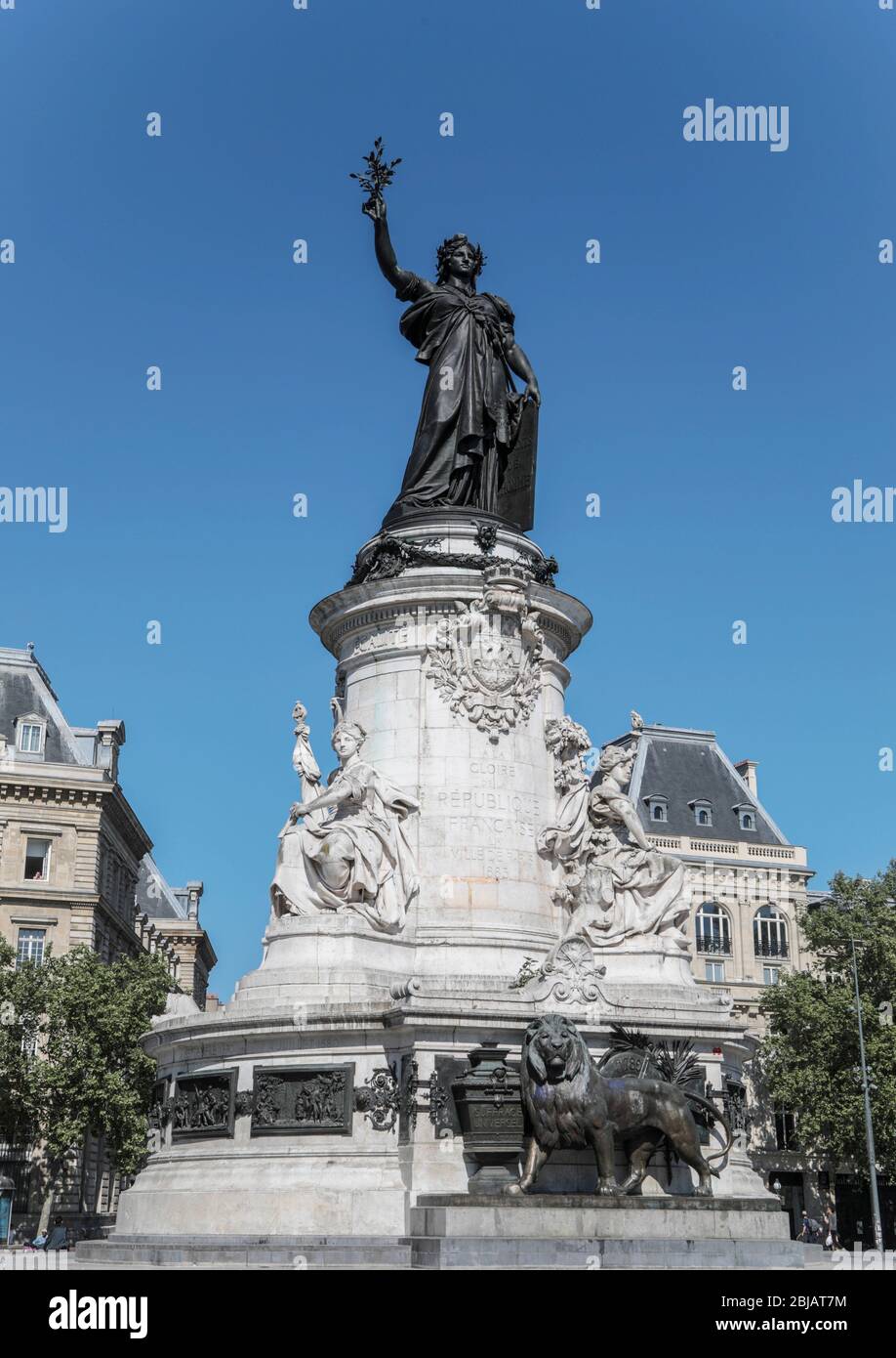 PLACE DE LA REPUBLIQUE, PARIS Stockfoto