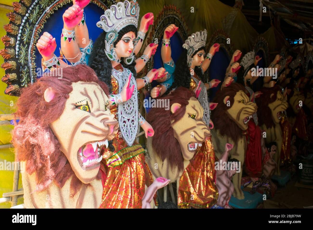 Navratri Festival Feiern verheißungsvolle neun Tage Festival Feier der Frau Stockfoto