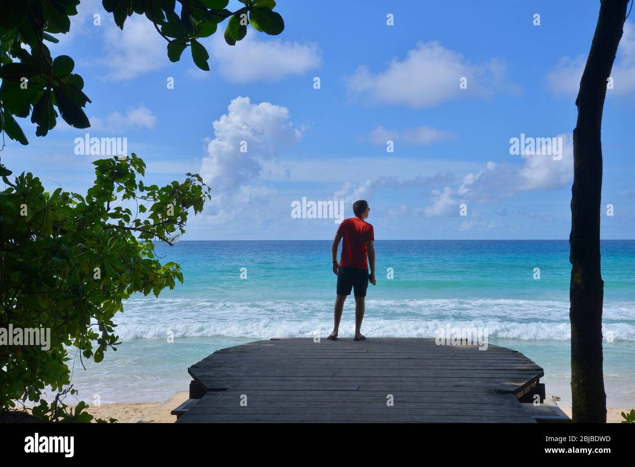 Tropische Insel Mahe, Seychellen, Indischer Ozean Stockfoto