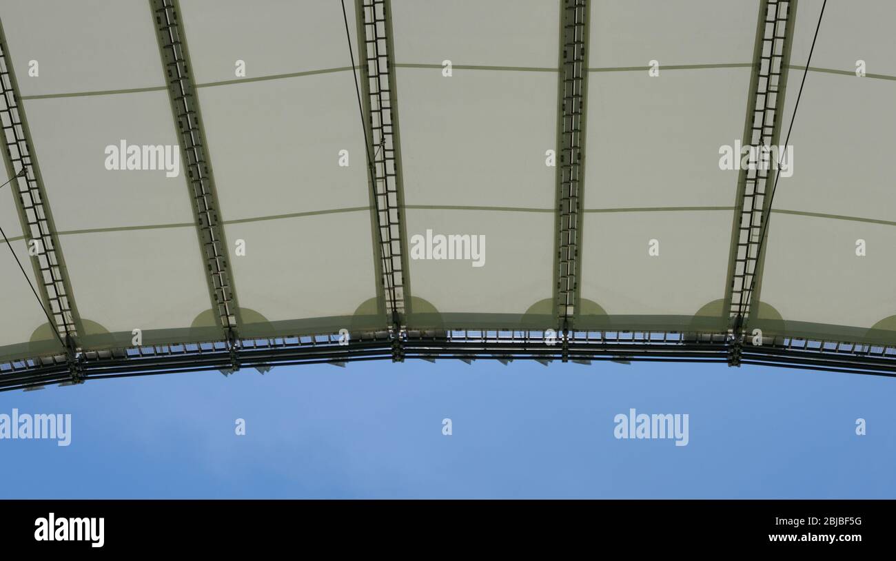 Das segelartige Dach des Maracana Stadions, Rio De Janeiro, Brasilien Stockfoto