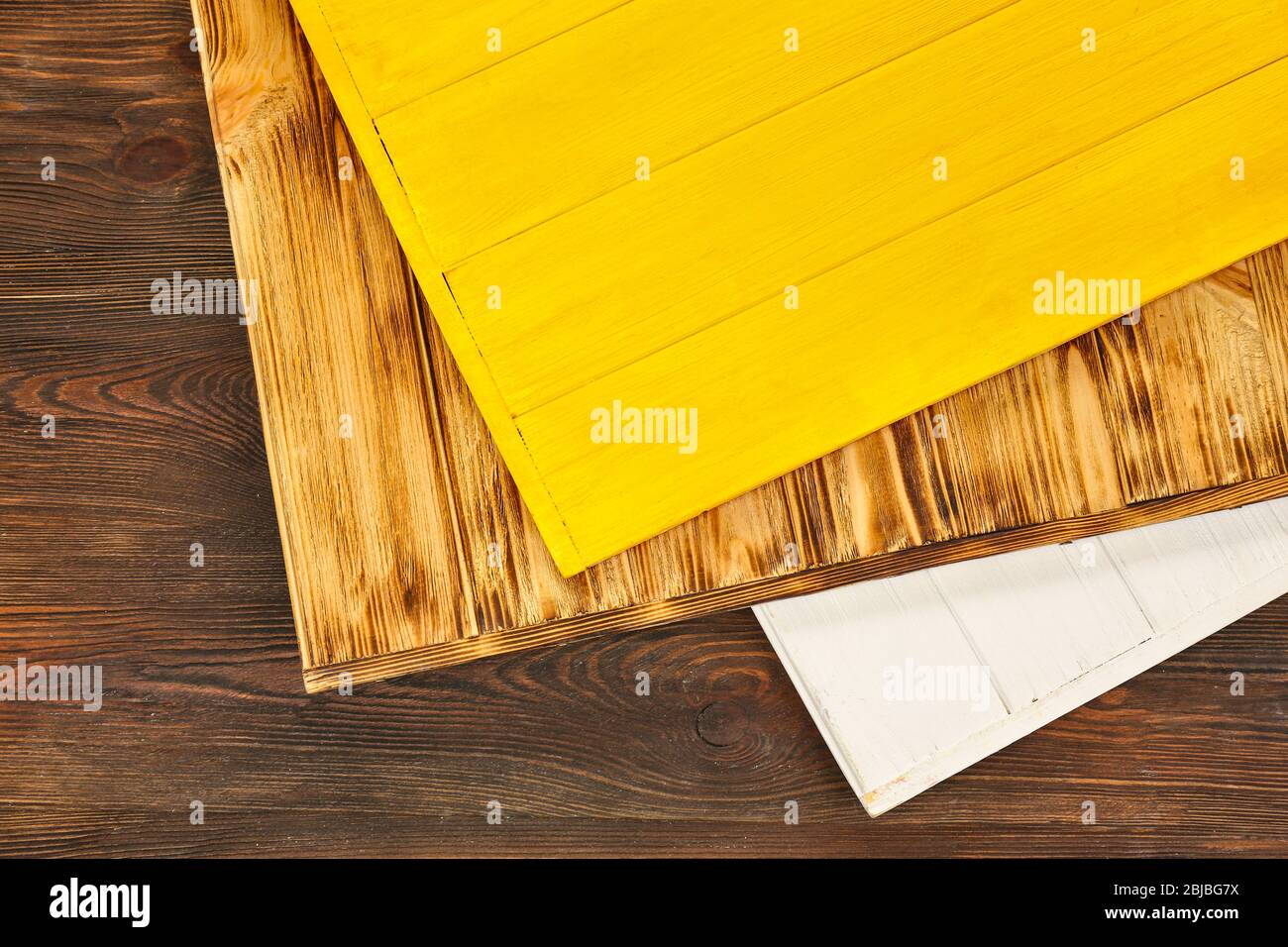 Bunte Holzhintergründe Stockfoto