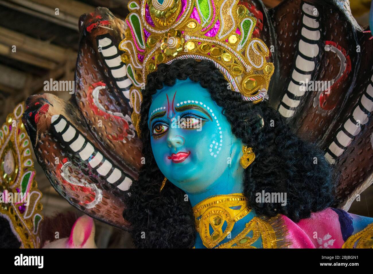 durga puja Navratri Festival Feiern verheißungsvoll neun Tage Festival Feier der Frau Stockfoto