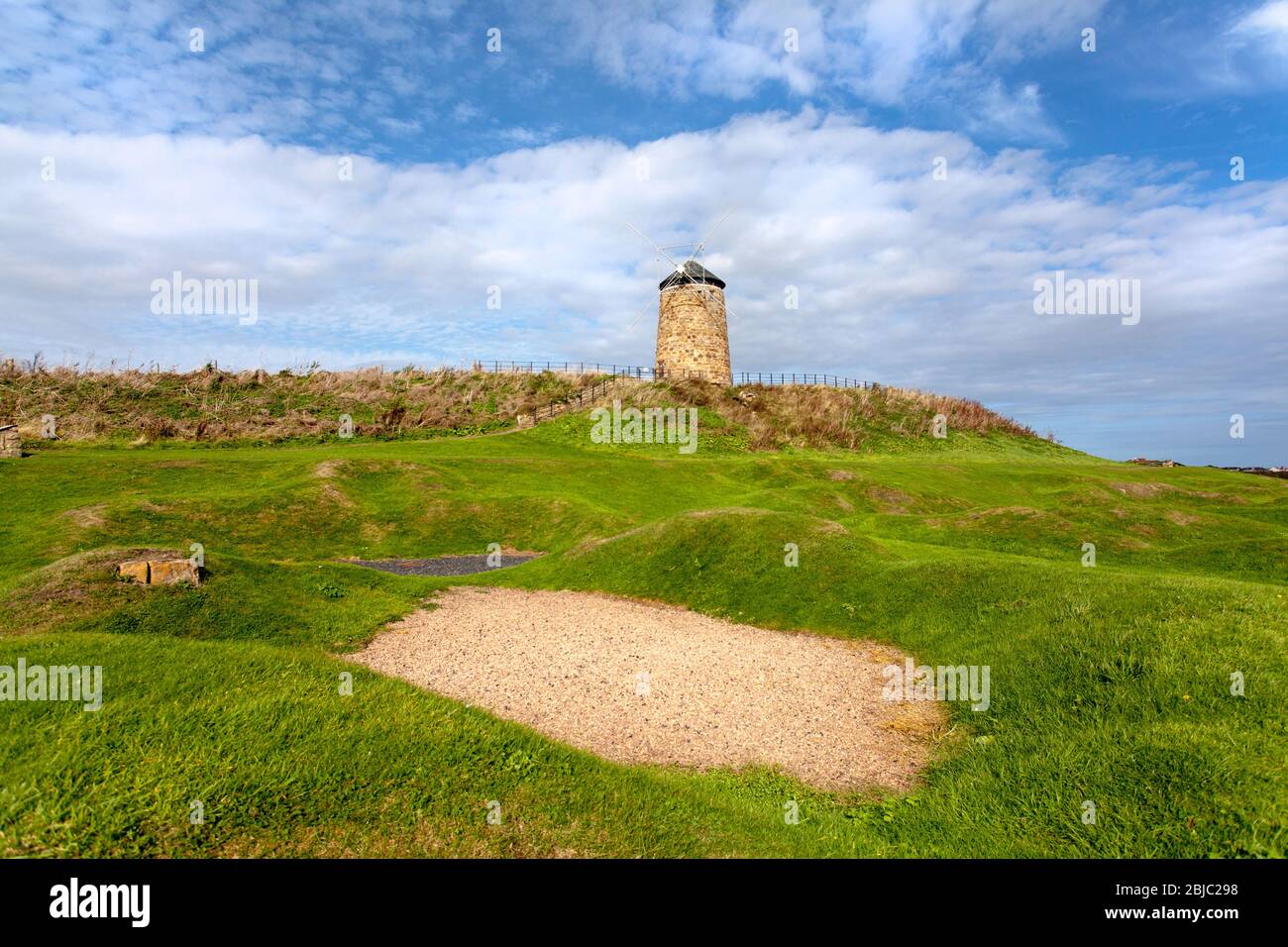 11989s-f stilles Windmill, St Monans, Fife, Schottland Stockfoto