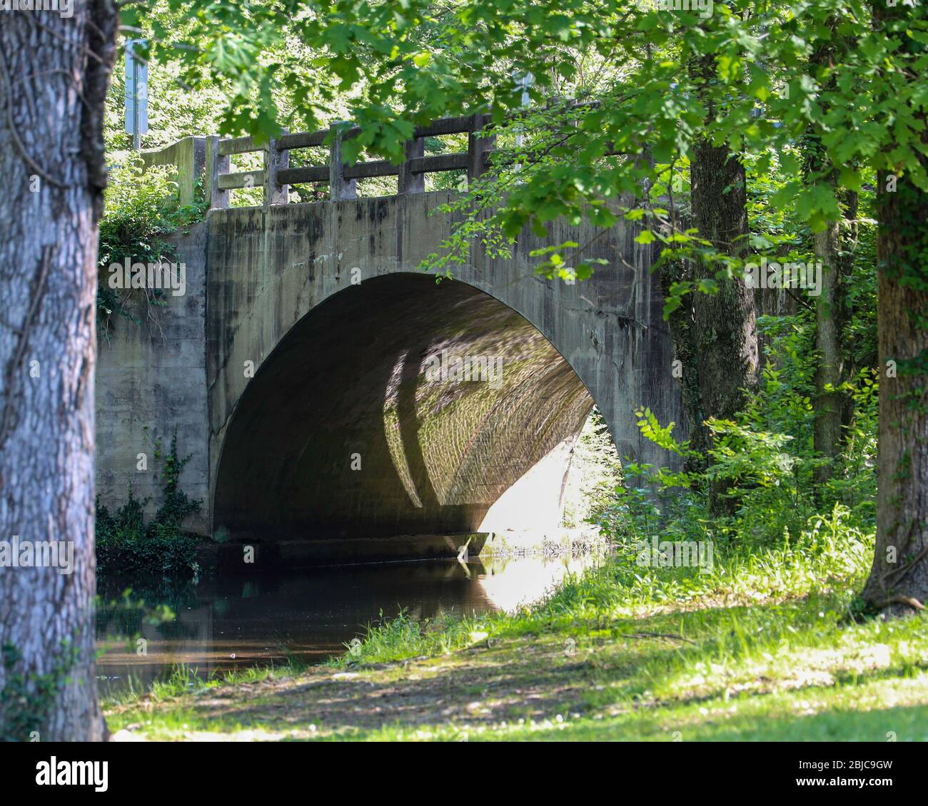 State Road 7 / Gulpha Creek Bridge, Gulpha Gorge Campground, Hot Springs National Park, Arkansas, Usa Stockfoto