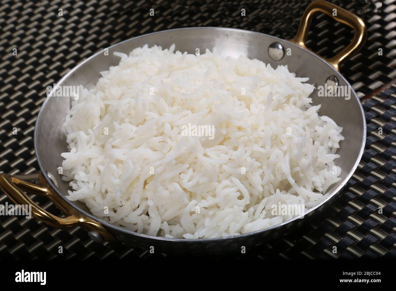 Weißer Reis - Einfacher Reis Stockfoto
