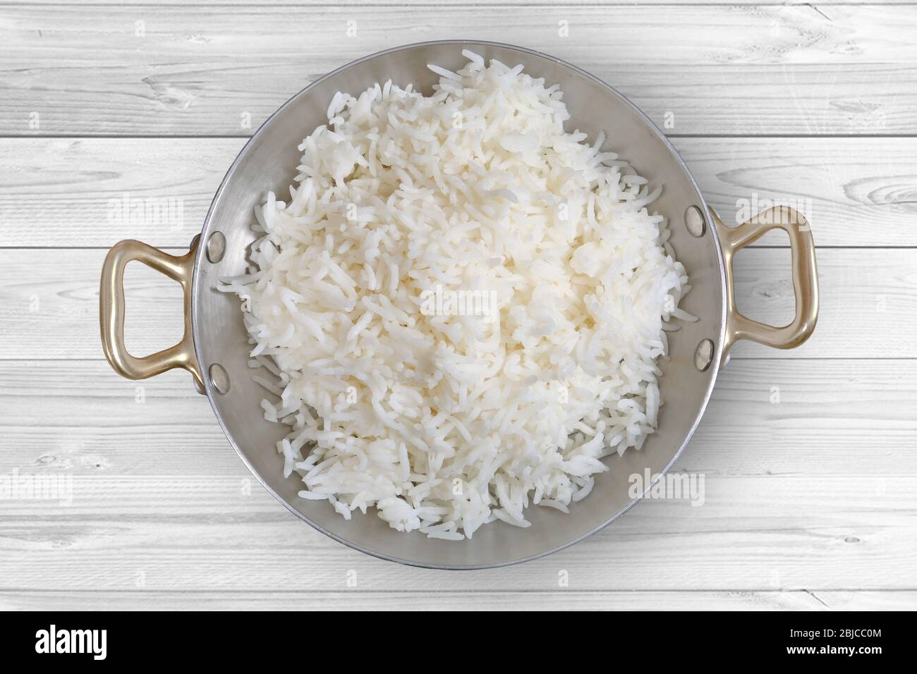 Weißer Reis - Einfacher Reis Stockfoto