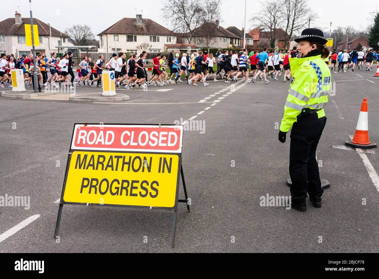 Teilnehmer des Reading Half Marathon 2011, Reading, Berkshire, England, GB, Großbritannien Stockfoto