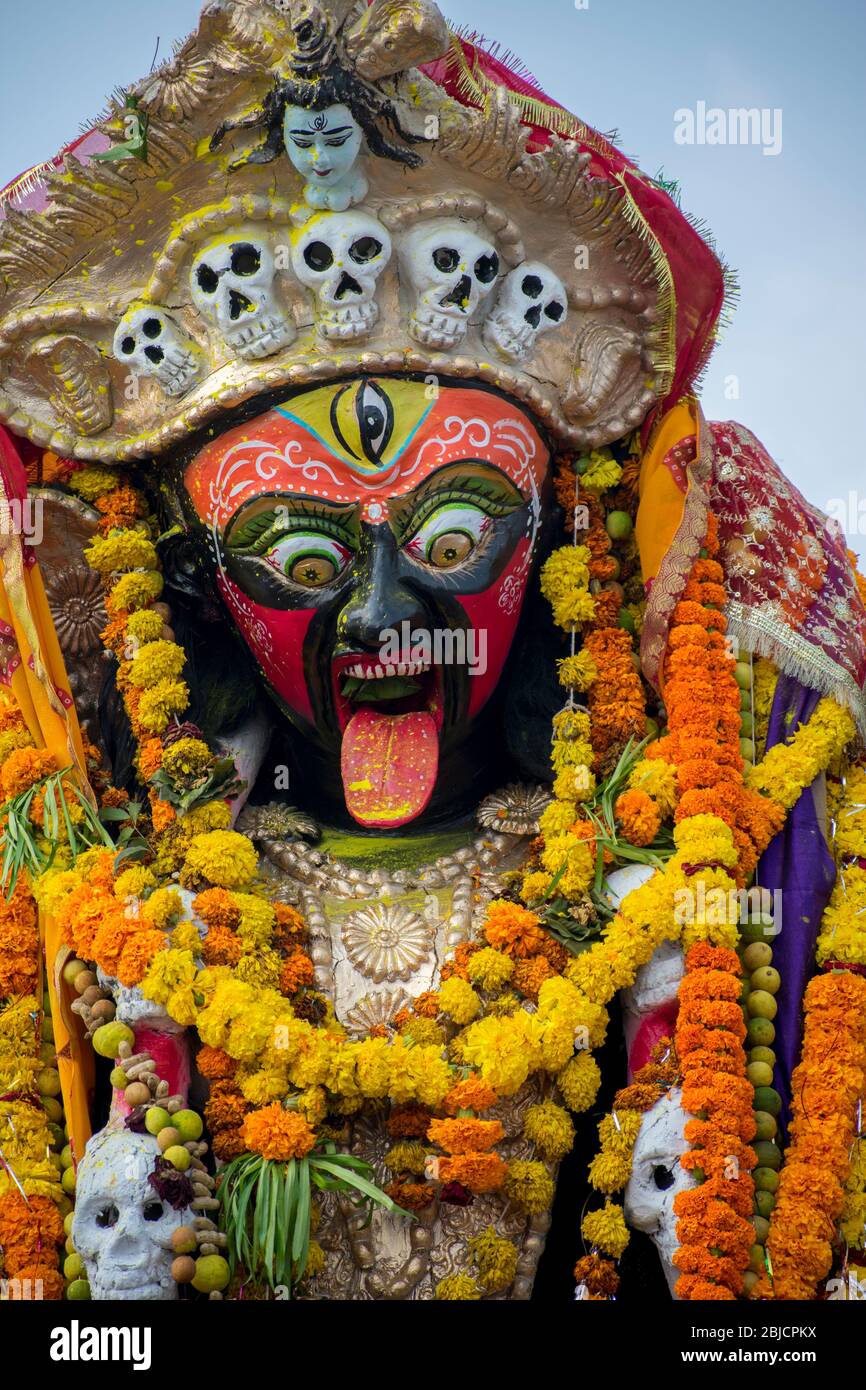 Navratri durga puja Festival Feiern verheißungsvoll neun Tage Festival Feier der Frau Stockfoto