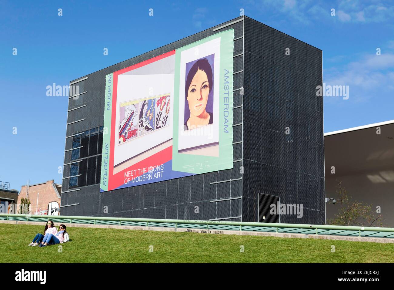 Eine große Anzeige neben dem Stedelijk Museum, Amsterdam Stockfoto