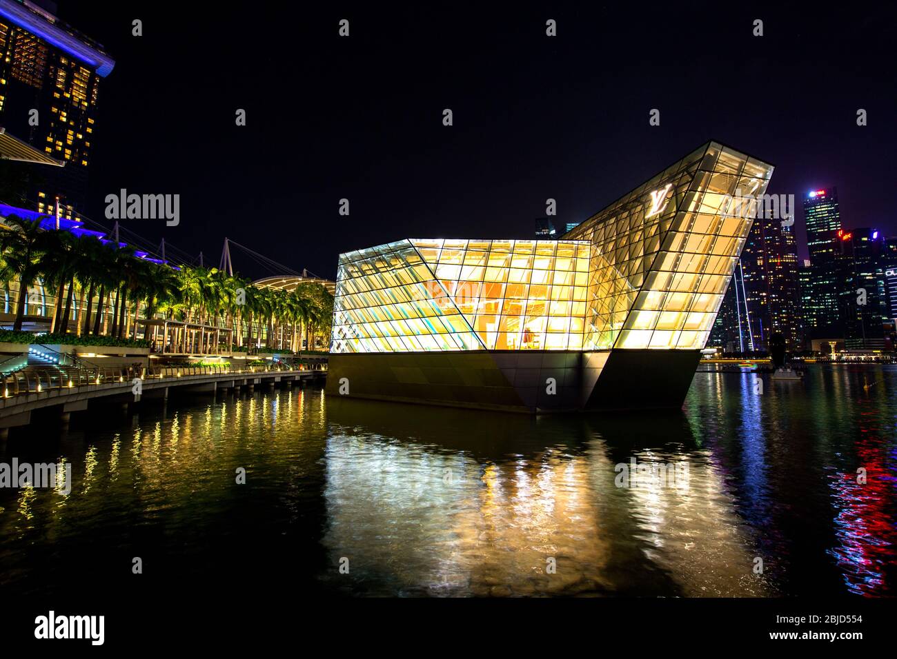 singapur, singapur Nationalfeiertag, Marina Bay Sands, Gardens by the Bay, Touristenattraktionen in Singapur, Stockfoto