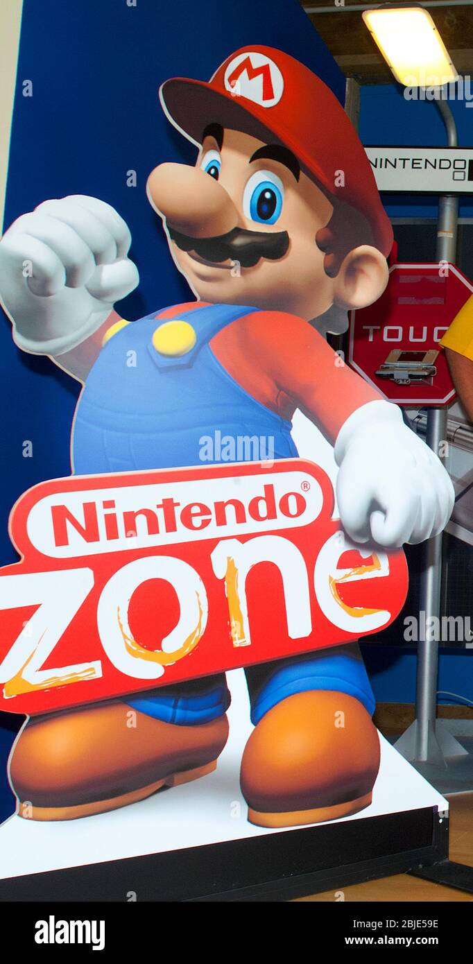 Nintendo Mario Werbung Display Stockfoto