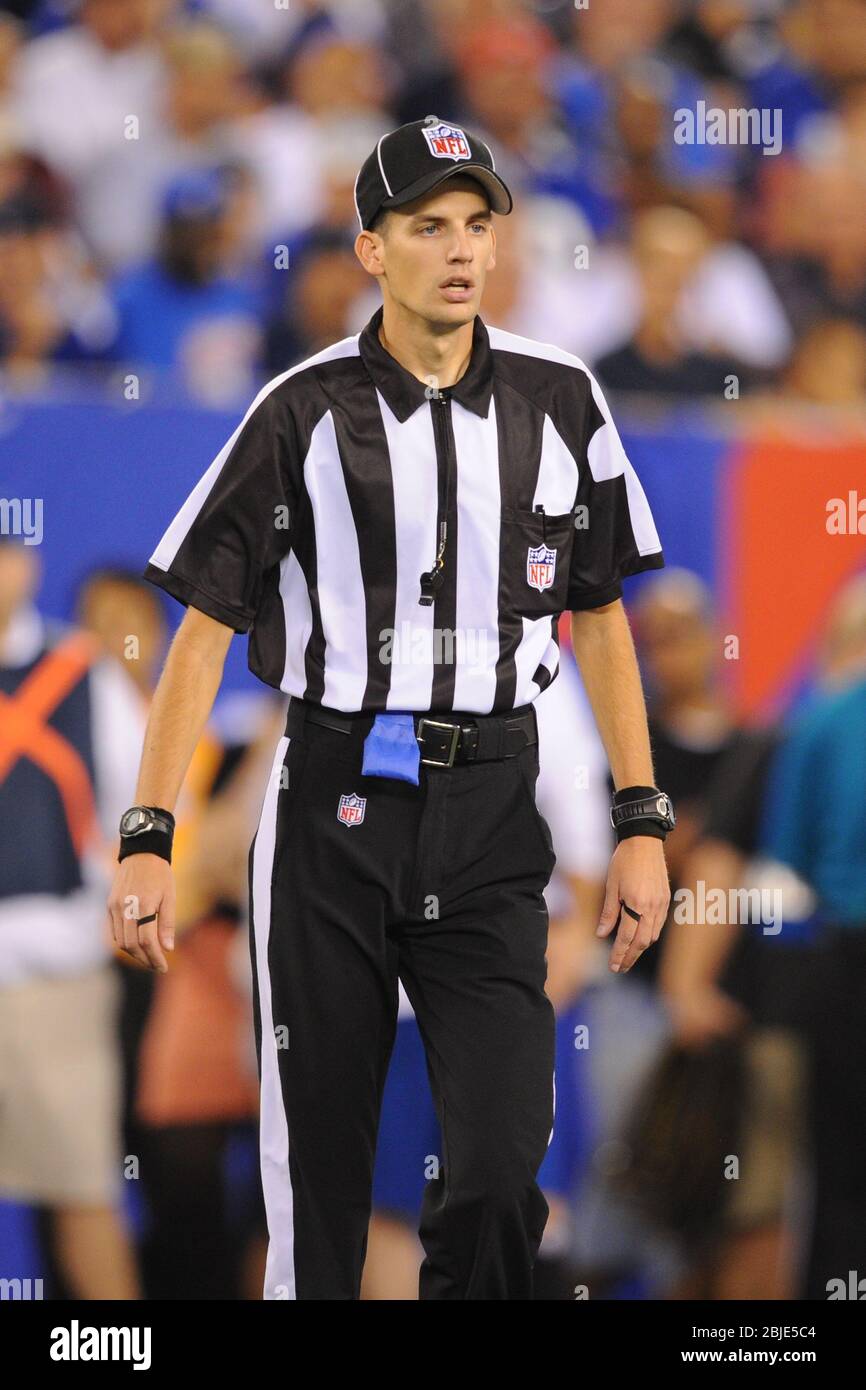 05. September 2012: Zurück Richter Larry Babcock (6) während einer Woche 1 NFL Matchup zwischen den Dallas Cowboys und New York Giants im Metlife Stadium in East Stockfoto