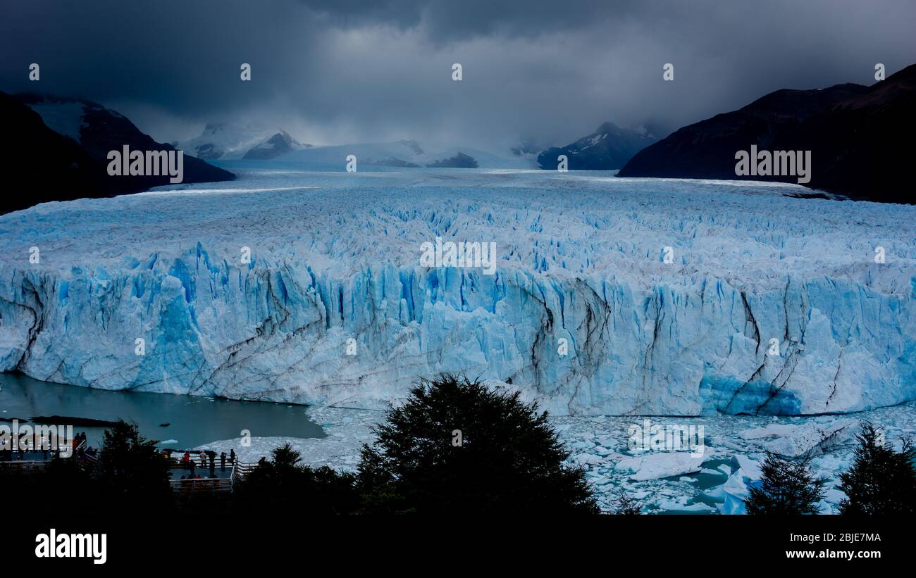 Der Perito-Moreno-Gletscher, El Calafate, Argentinien Stockfoto