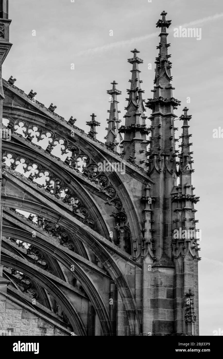 Außenansicht der Kathedrale St. Barbara, Kutna Hora Stockfoto