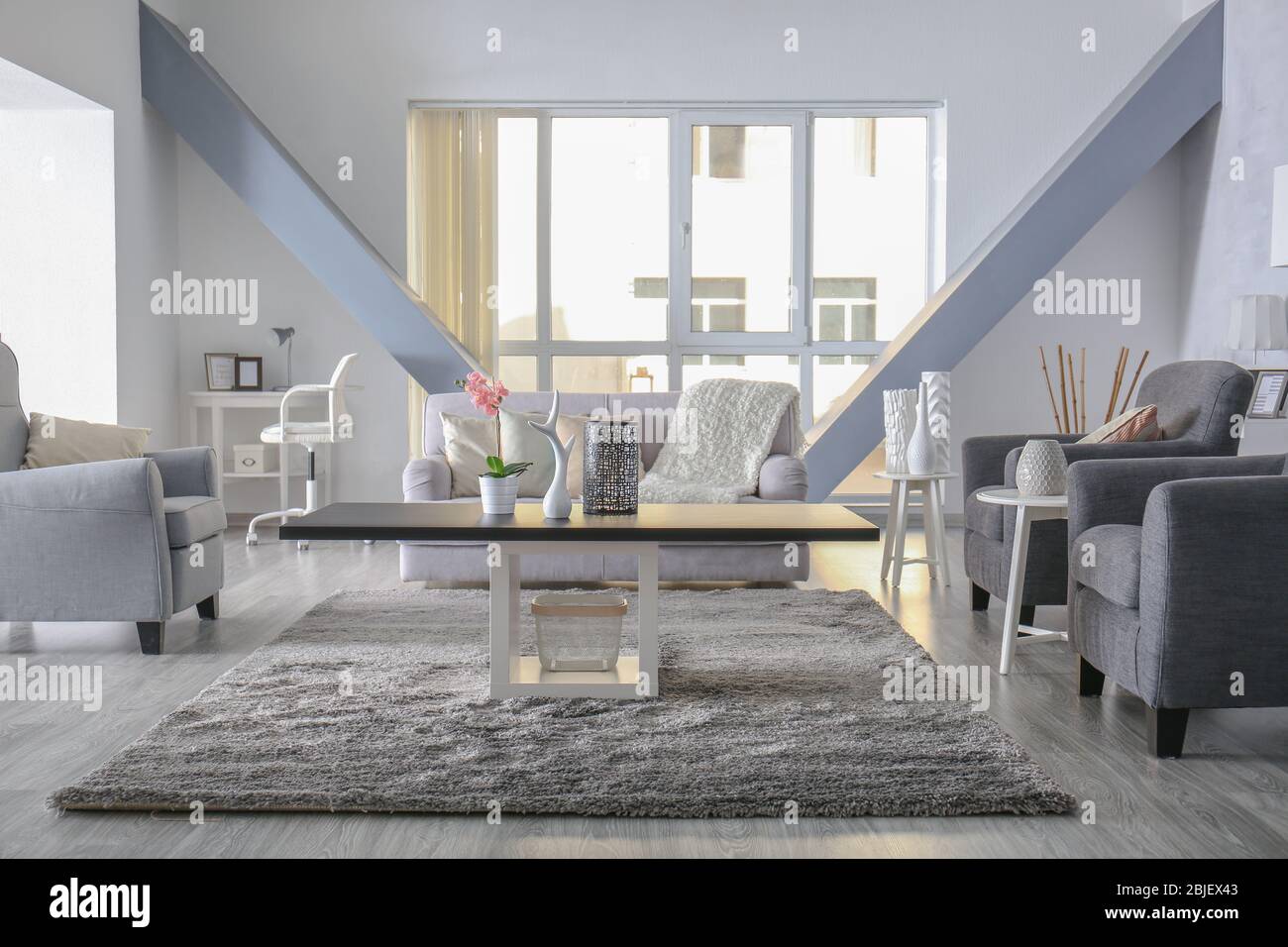 Die Gestaltung Des Innenraums Der Wohnzimmer Stockfotografie Alamy