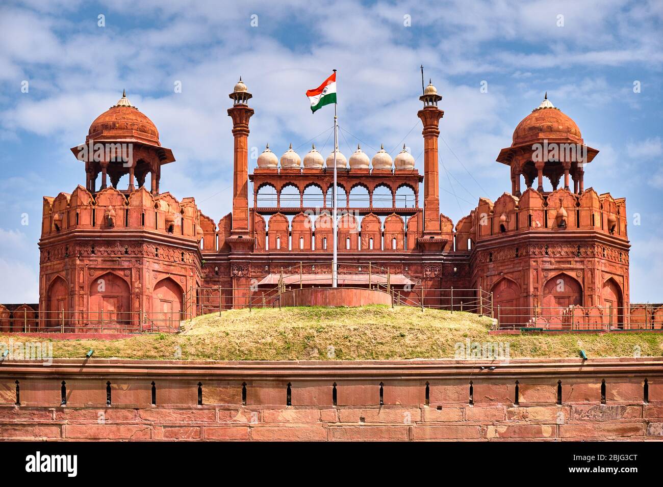 Lahori Gate, Haupteingang zum historischen Roten Fort in Neu Delhi, Indien Stockfoto