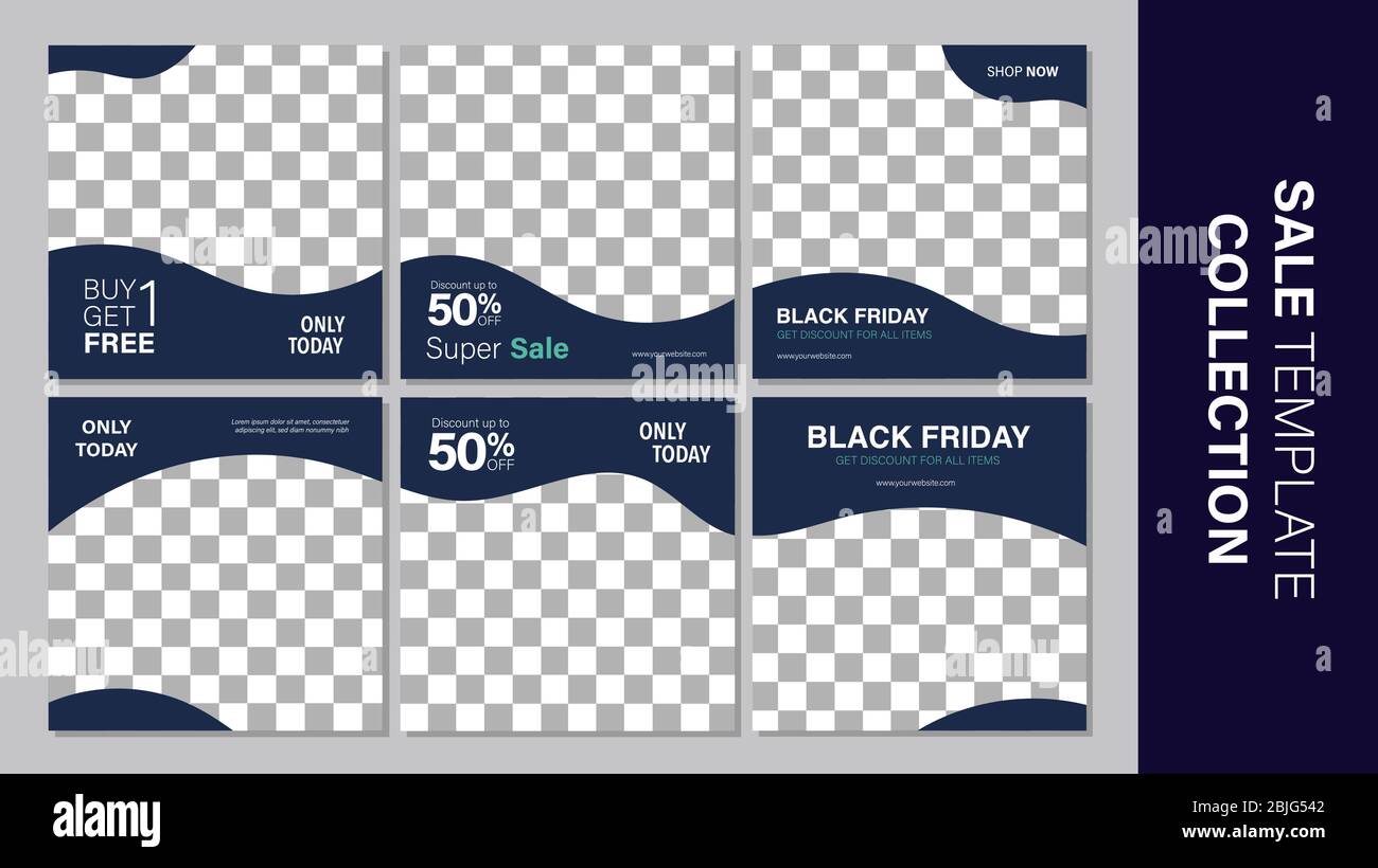 Verkauf mobile Vorlage Sammlung für Promotion Verkauf. Bearbeitbares mobiles Banner für Meldungen oder Social Media Post, Web und Internet. Sonderangebot Paket Stock Vektor