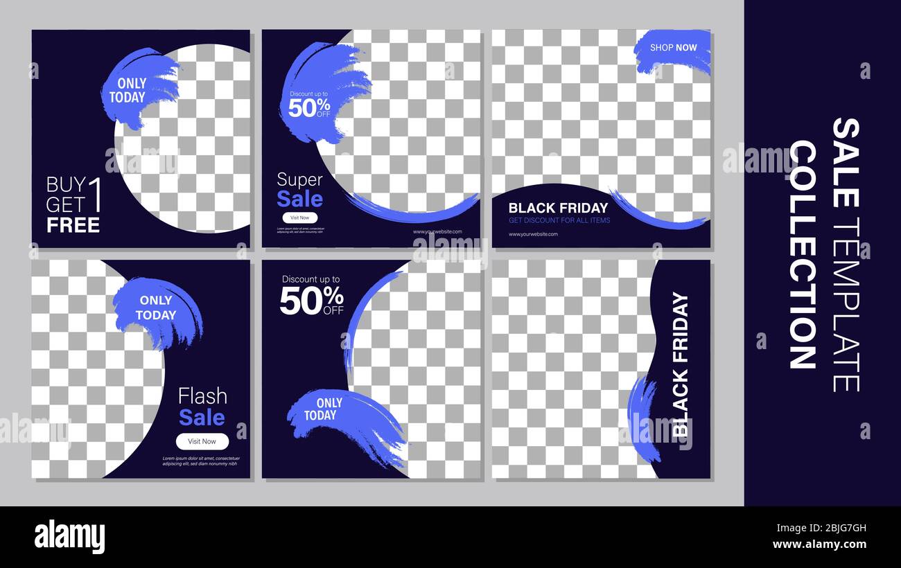 Verkauf mobile Vorlage Sammlung für Promotion Verkauf. Bearbeitbares mobiles Banner für Meldungen oder Social Media Post, Web und Internet. Sonderangebot Paket Stock Vektor