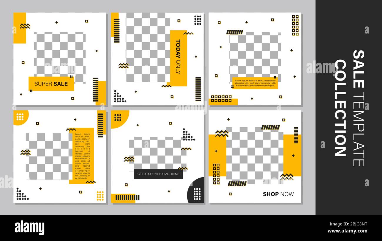 Verkauf mobile Vorlage Sammlung für Promotion Verkauf. Bearbeitbares mobiles Banner für Meldungen oder Social Media Post, Web und Internet. Sonderangebot Paket Stock Vektor