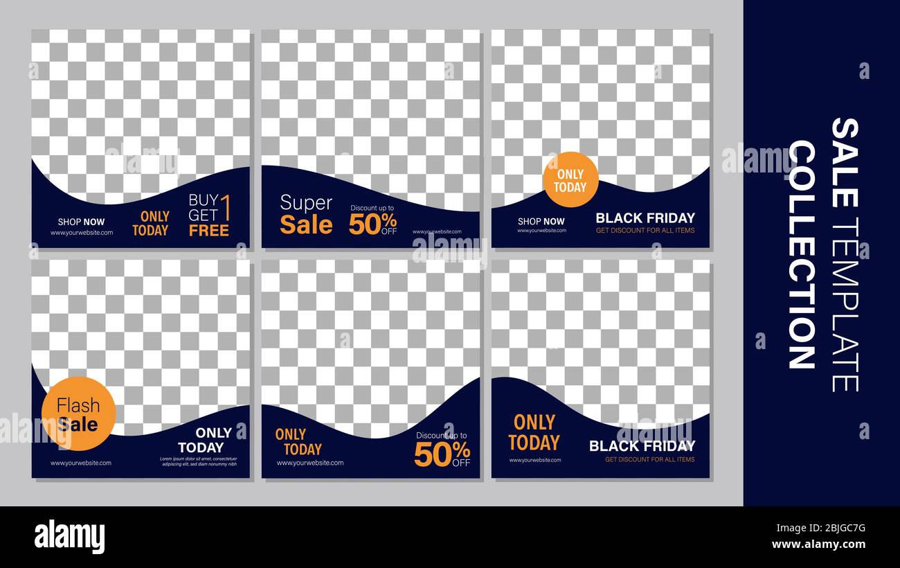 Verkauf mobile Vorlage Sammlung für Promotion Verkauf. Bearbeitbares mobiles Banner für Meldungen oder Social Media Post, Web und Internet. Sonderangebot Paket Stock Vektor