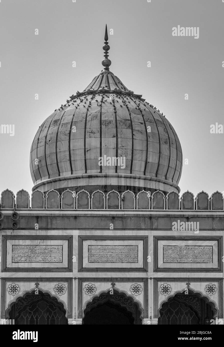 Masjid e Jahan Numa, Jama Masjid Moschee in Alt-Delhi, eine der größten Moscheen in Indien Stockfoto